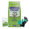 Coast of Maine SF6001 Starter Fertilizer 4 LB – Organic Plant Starter Formula for New Gardens with My Garden Pool Soil Test Strips &amp Claw Gardening Gloves