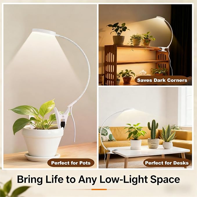 V.C Formark Grow Lights for Indoor PlantsFull Spectum with Timer &ampDimmablefor HerbsSucculents