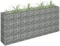 SKM Gabion Raised Bed Gabion Raised Bed Galvanized Steel 70.9x11.8x35.4
