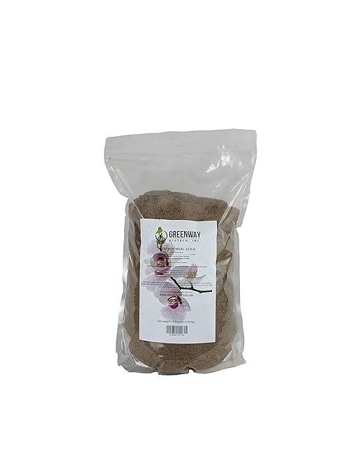 Greenway Biotech Inc. Organic Feather Meal Fertilizer 12-0-0 Includes 12% Nitrogen Fertilizer for Compost- Free from Heavy Metals &amp Ideal for Flowers Fruits Vegetables and Plants (10 Pounds)