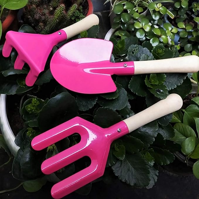 3 Pieces Garden Tool Set Heavy Duty Gardening Supplies Multifunctional Portable Outdoor Gardening Hand Tools Gardening Gifts for Kids Childrens