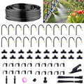 Drip Irrigation System for Garden 66 ft Garden Watering System Drip Irrigation Kit with 20pcs 360° Bending Mister Nozzles for Lawn Yard Flower Green Houses Plants