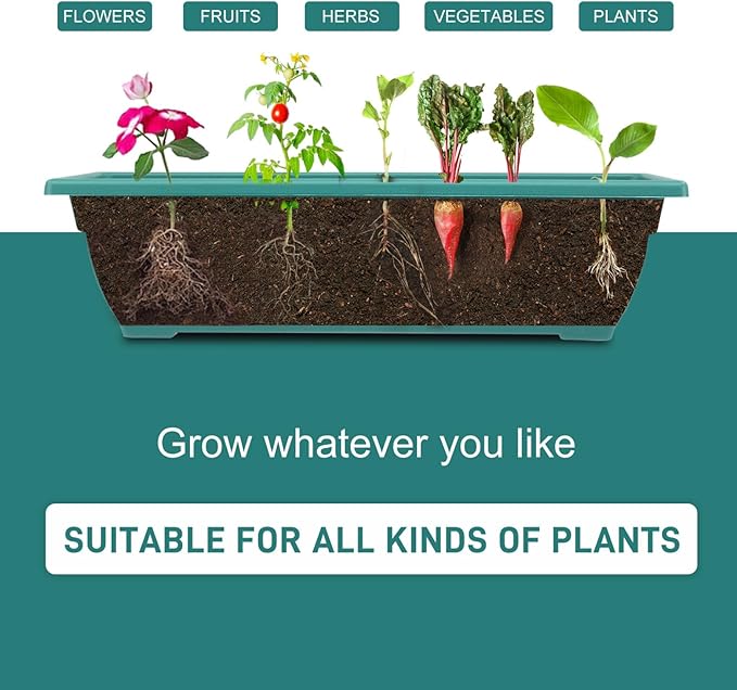 Two Row of Raised Garden Planter Bed Tiered Planter Stand with 5 Boxes Vertical Raised Garden Bed for Herbs/Flowers/Vegetables in Patio/Balcony/Indoor/Outdoor 25.6 x 35.8 x 31.1 Inches