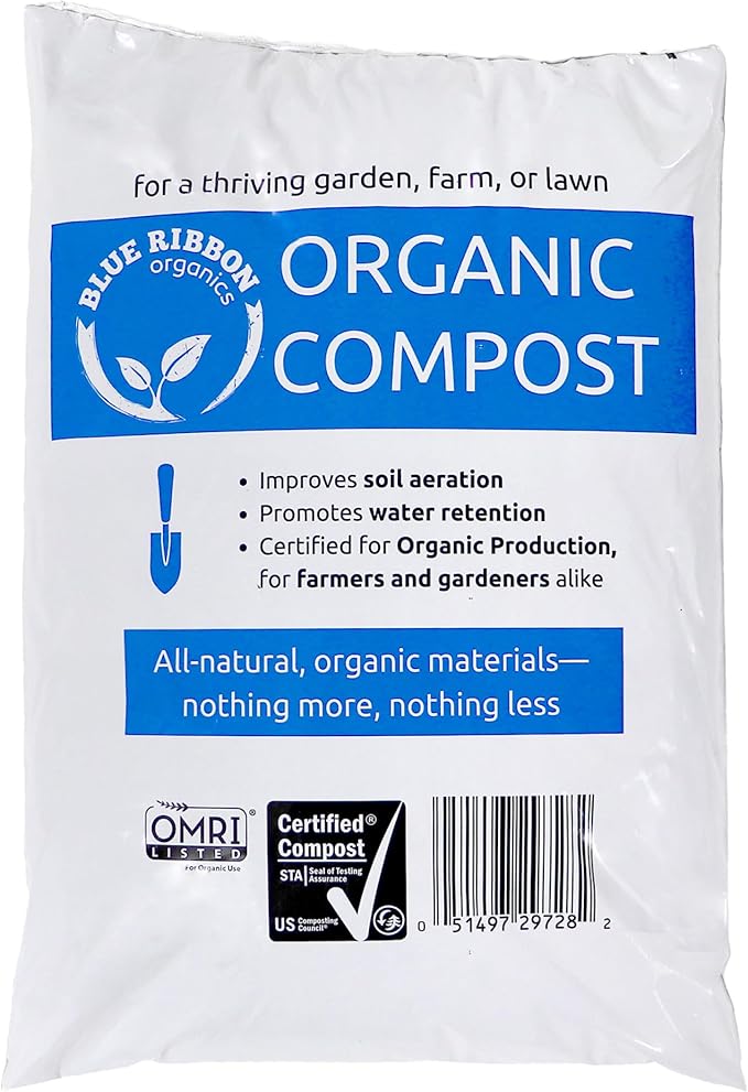 OMRI Certified Organic Compost Size: 3.0 Gallons 12-15 Pound Bag