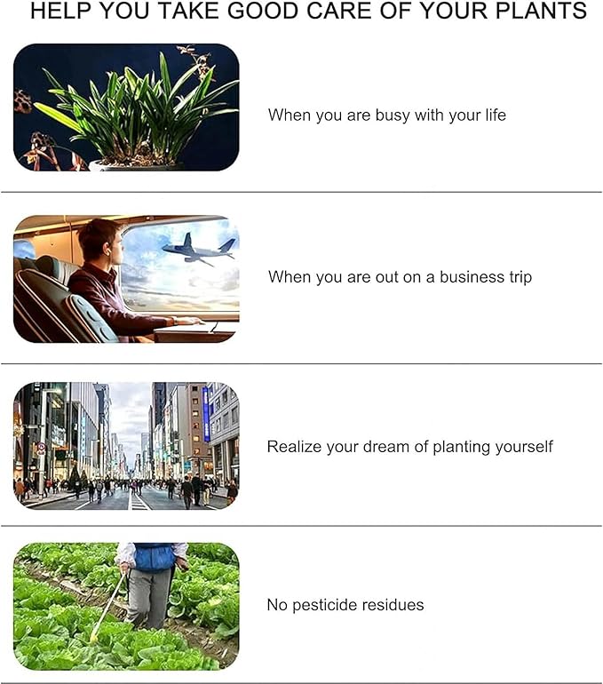 Hydroponic System Plant Growth Light Automatic Filling Light Water Level Notice Indoor Lettuce Culture Kit for Hydroponics Succulent Etc.