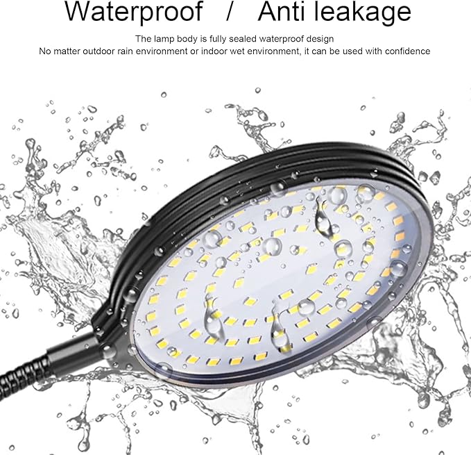 Fafeicy 60W LED Plant Grow Light On Grow Lamp Flexible 360° Bendable 5 Dimmable Modes 3 Fill Light Modes USB Powered with Design for Indoor Outdoor Plants