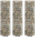 Circular Gabion Raised Beds Set of 3 Galvanized Steel 11.8 x 39.4 Round Raised Planters for Garden and Patio Durable Outdoor Planter Boxes for Vegetable and Flower Gardens