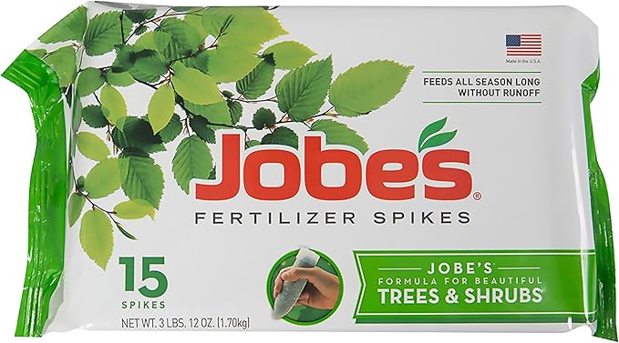 SUPERthrive VI30155 Plant Vitamin Solution 1 PintMulti and Jobe’s Slow Release Tree and Shrub Fertilizer Spikes 15 Count