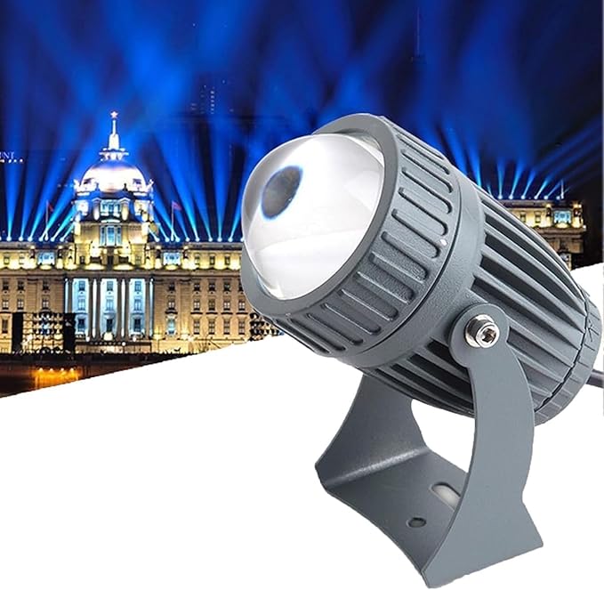 LED Ground spotlights for Outdoor use IP66 Waterproof for Landscape Ground Lighting 24V Rotating Beam Focused Wall Washer Narrow Beam Wall Washer for Parties Red-5W