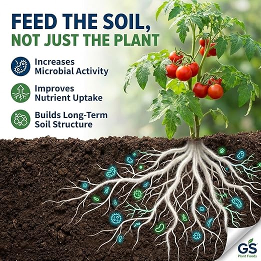 GS Plant Foods Liquid Fish &amp Kelp Fertilizer (55 Gallons) – Organic Material Review Institute Listed Natural Plant Food for Home Gardens and Vegetables