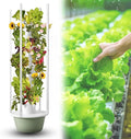 Hydroponics Growing System 5/7/9 Pods Indoor Smart Garden Kit with LED Grow Light with Hydrating Pump Adapter Aeroponic Tower Garden for Home Kitchen Vegetables5Layers/20Pots