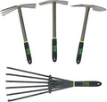 Yard Butler Terra Tuff Hand Tool Bundle ITT-4B - Essential Gardening Tool for Yardwork - Power-Coated Steel Construction - Comfortable Grip - Long-Lasting - Rust-Resistant