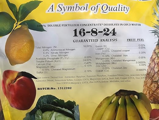 Fruit Fuel Fertilizer - Banana and Fruit Plant Fertilizer - 5lb Bag 16-8-24