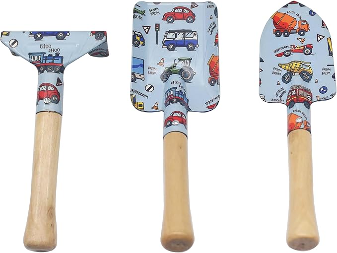The Leonardo Collection Little Stars Vehicles Garden Tool Set for Gardening | Ideal Tool Kit &amp Gardening Gifts for Women &amp Men | Durable Garden Tools &amp Hand Tools for Daily Garden Work
