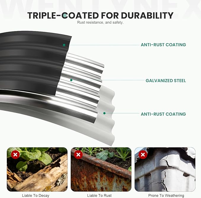 5×3×1.4FT Galvanized Raised Garden Bed Outdoor Metal Raised Garden Bed Kit Large Planter Raised Beds 4 In1 Modular Raised Planter Box OutdoorRaised Beds for Gardening for Vegetables Flowers Herbs
