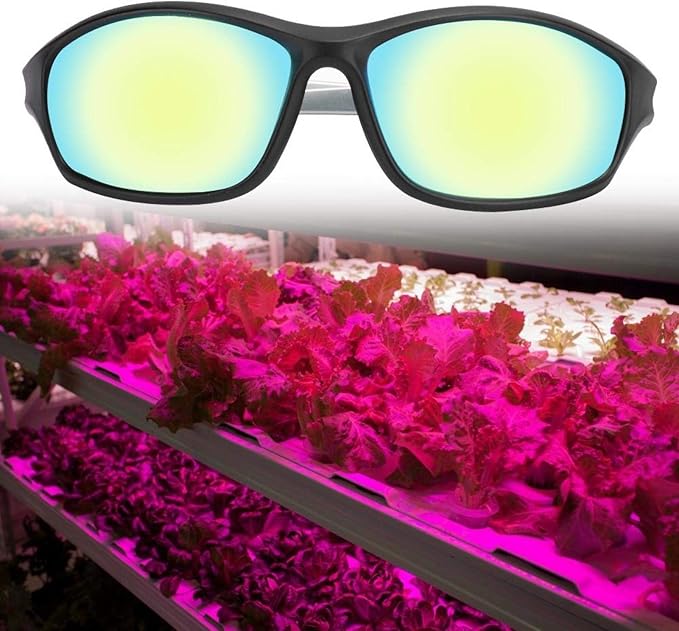 Grow Light Goggles Protective Professional Grow Room Glasses UV Polarizing Indoor for Greenhouse Hydroponics