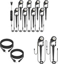 Low Voltage Landscape Lights 8 Pack+2 Pack Extendable Outdoor Landscape Lights+2 Pack Extension Cable 2 * 6.5ft