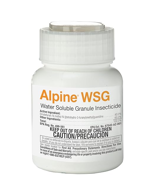 BASF Alpine WSG Water Soluble Granule Insecticide Indoor Outdoor Pest Control for Ants Flies Bed Bugs German Cockroach 200 Grams