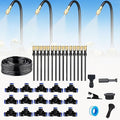 360 Curved Garden Automatic Irrigation System Automatic Drip Irrigation Kits Universal Spray Kit for Garden Plant Watering System (49.2 FT)