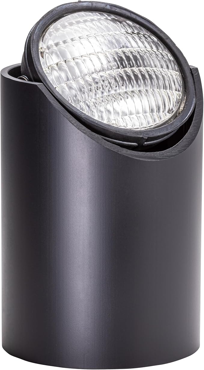 SPW Vista Professional Outdoor Lighting GW-5240-B-NL Well Light/Accent Landscape Lamp with ABS Housing &amp Black Finish (No PAR36 LED Bulb Included)