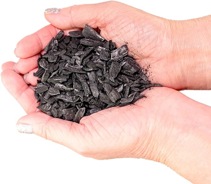 GARDENERA Horticultural Charcoal for Indoor Plants [10-Quart Bag] Black Diamond Soil Amendment for Orchids Terrariums and Gardening