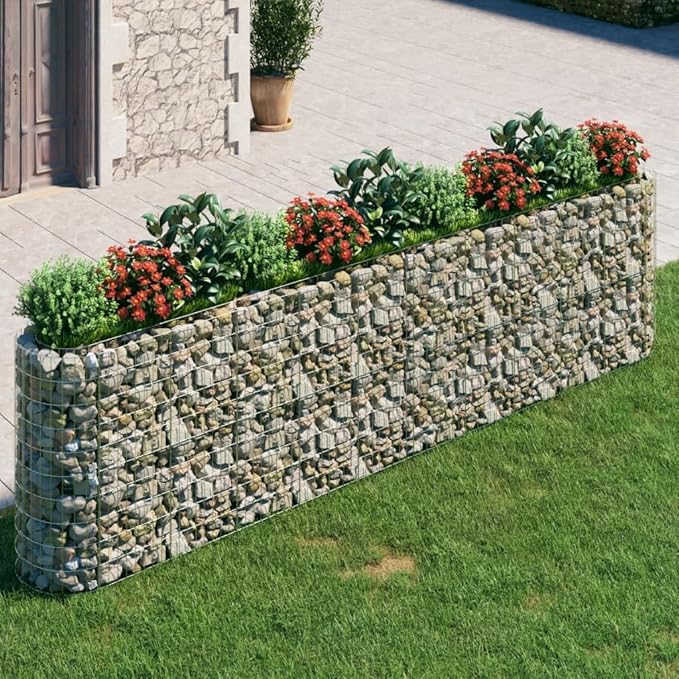 Gabion Raised Bed Galvanized Iron 157.5x19.7x39.448.05 KG152036