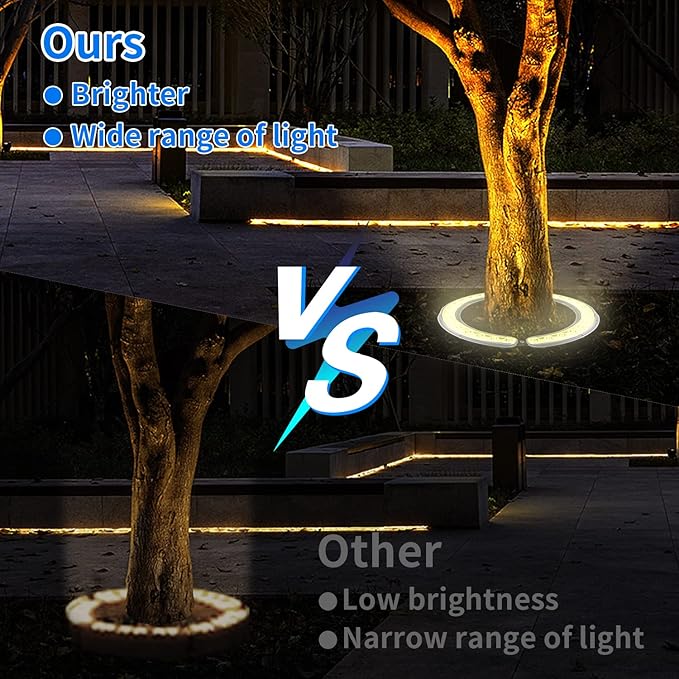 Solar Palm Tree Light Solar Landscape Lights for Outdoor Trees Super Bright Tree Light 32 LED 12000 mAh spot Light for Garden Yard