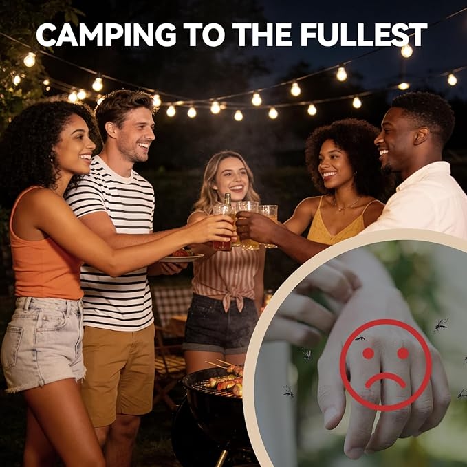 Mosquito Repellent 33 Balls – Mosquito Repellent Outdoor Patio &amp Indoor Natural Mosquito Deterrent for Yard Patio Camping &amp Travel