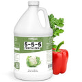 5-5-5 Fertilizer for Plants Great for Vegetables Flowers and Shrubs Liquid Plant Fertilizer by TPS Plant Foods 1 Gallon (128oz)