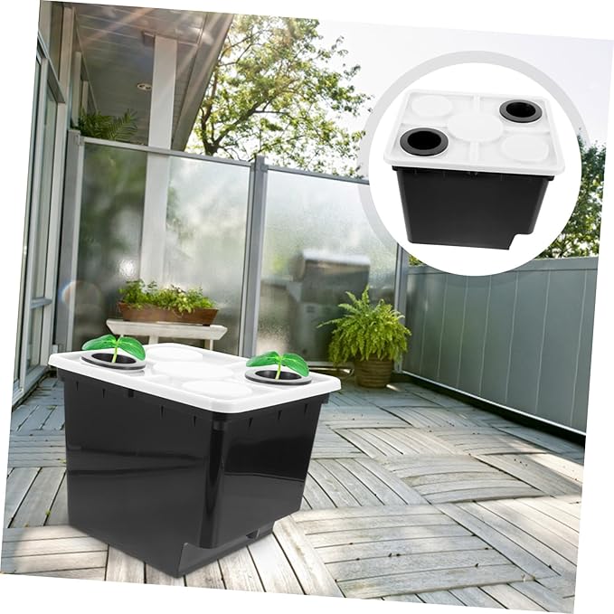 BESPORTBLE Garden Planters Hydroponic System Bucket Soilless Plastic Planters Plant Growing Box