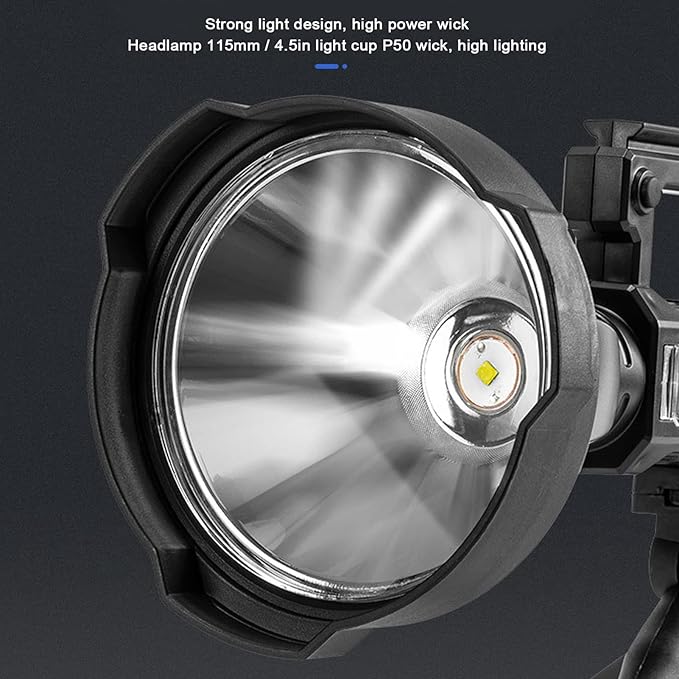 P50 Searchlight Bracket Light Highlight Portable Light Multifunctional Searchlight for Traveling Spotlights