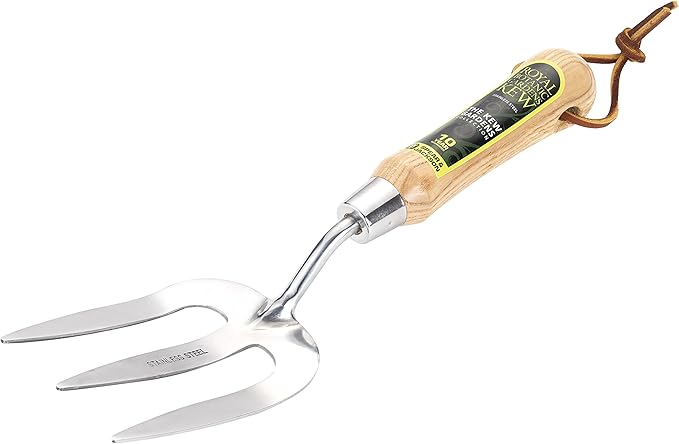 Spear &amp Jackson 3056KEW Kew Gardens Neverbend Stainless 3 Piece Hand Tool Gift Set – Planting Trowel Transplant Trowel &amp Weed Fork – Mirror-Polished Stainless Steel Heads