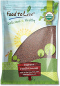 Food to Live Organic Broccoli Seeds for Sprouting 8 Pounds – Non-GMO Vegan Kosher Sirtfood Bulk. Rich in Sulforaphane Vitamin C. Grow Sprouts Microgreens for Salads and Sandwiches
