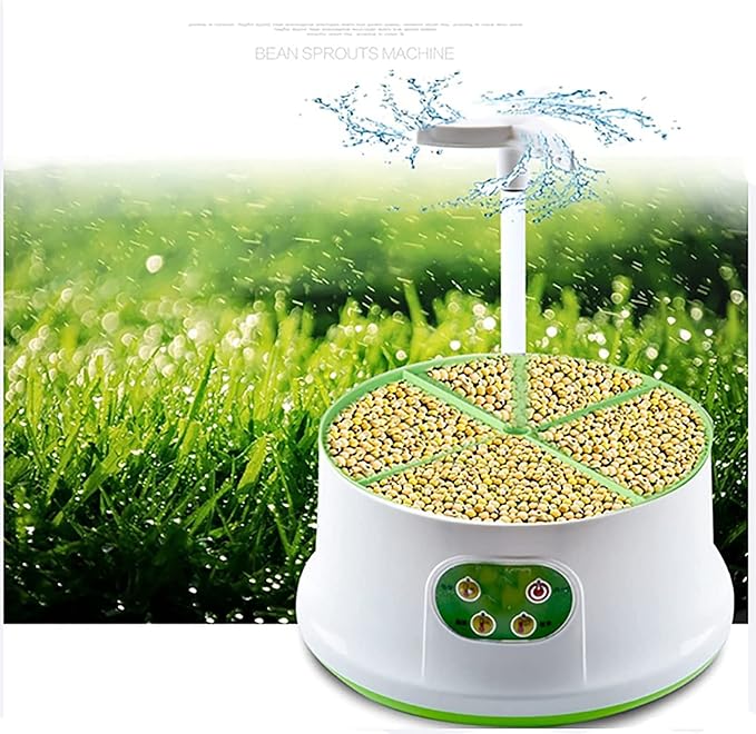 Electric Bean Sprouts Maker with Thermostat for Seedling Growth - 2 Layers Green Sprout Germinator Machine