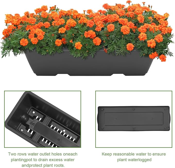 5 Tier Vertical Raised Garden Bed Planter Box Vertical Raised Bed with Drainage Holes for Indoor Outdoor Herbs Flowers Vegetables Plants Grey
