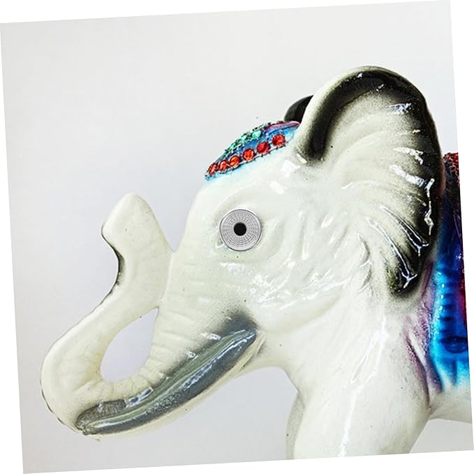 NUOBESTY 100pcs Solar Animal Eyes Spotlight Lamp Shade Durable Outdoor Figurine Lights for Garden Statues Easy Installation Decorative Cover Black Plastic