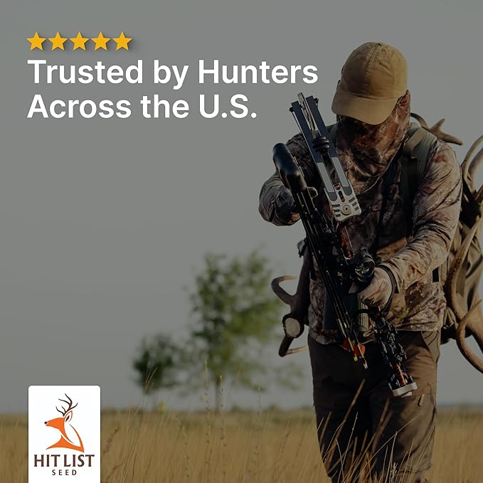 HIT LIST SEED®No Till Alfalfa Food Plot Seeds for Deer [Perennial] - Deer Food Plot Seed Throw and Grow - Deer Plot Seed Mix Perennial No Plow - 100% Alfalfa - Spring Summer &amp Fall Planting - 10
