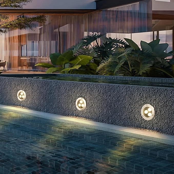 LED Ring Fountain Light - 12V IP68 Waterproof Submersible Landscape Spotlight for Garden and Pool