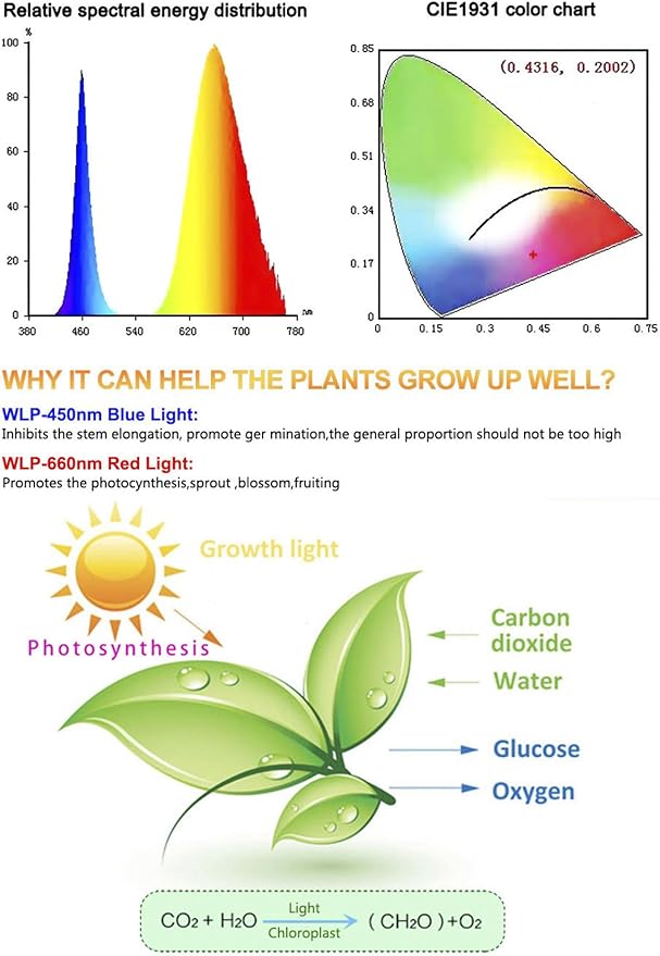 Grow Lights for Seed Starting 16.4FT Full Spectrum LED Plant Grow Light Strips Red &amp Blue 5:1 Waterproof Flexible Growing Lamp for Greenhouse Hydroponics