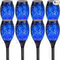 Solar Torch Flame Lights with Flickering Blue Flame Waterproof Outdoor Landscape Decoration Lighting for Garden Lawn Yard Solar Powered (8)
