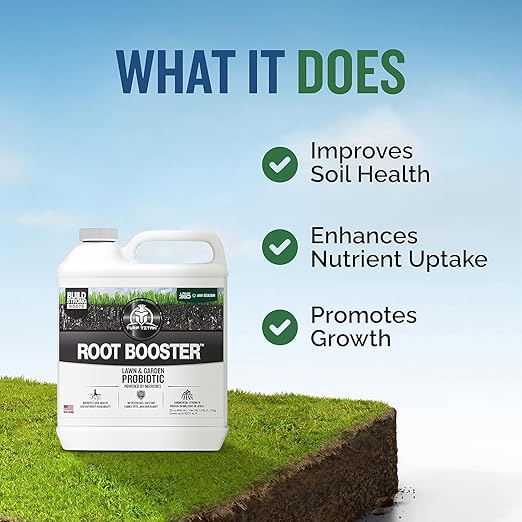 Turf Titan Root Booster (1 Gallon) – Natural Liquid Probiotic for Plants &amp Lawn Care – Green Booster for Effortless Lawn Maintenance – Supports Growth &amp Resilience – Covers up to 32000 Sq Ft