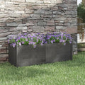 Wooden Raised Garden Bed Garden Planter Box Planter Raised Bed Wood Planter Box Grow Vegetable Flower Herb Gardening Gray 59.1x19.7x19.7 Solid Wood Pine
