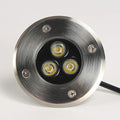 Ground LED Landscape Lights - 12/24VOutdoor Buried Lights 3W Outdoor Recessed Spot Light IP67 Water Proof utdoor Floor Lamp Round Ground Landscape Light(Red Light12V)