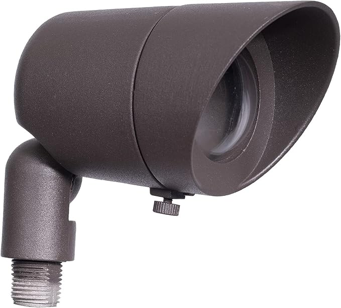 LED Low Voltage Outdoor Directional Lights - 12V AC - 36° Beam Angle Landscape Spot Up Light with Ground Spike &amp MR16 LED Bulb - IP67 Waterproof 3000K Warm White Aluminum Housing (BRONZE 12 PAC