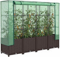 YAFF Raised Bed Brown Green Polypropylene Iron Polyethylene LargeLawn &amp GardenGardeningPots &amp Planters4015802