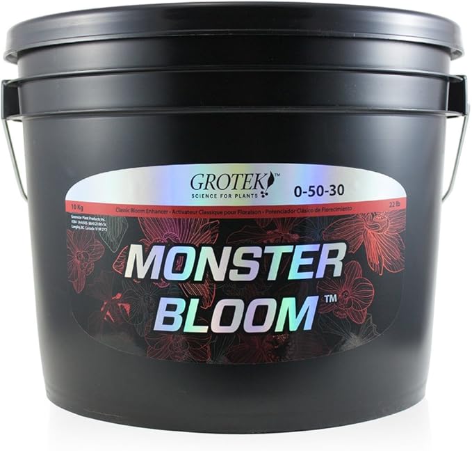 GROTEK GTMB6060 Monster Bloom Hydroponic nutrients 10kg Black