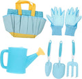 Boy Girl Gardening Tools Set Plastic Gardening Shovel Rake Trowel Watering Can for Comfortable Grip for Boy Garden Activities