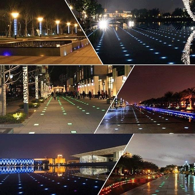 3w LED Landscape Lights Underground Lamp Outdoor Decorative Spotlight Waterproof Ip65 Buried Ground Lamp Patio Pathway Lawn Driveway Path Light Fittings
