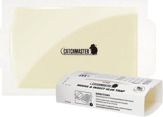 Catchmaster Mouse &amp Insect Super Glue Traps 30PK Mouse Traps Indoor for Home Extra Strength Sticky Pest Control Adhesive Tray for Catching Bugs Rats &amp Rodents Bulk Glue Boards