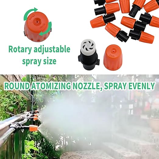 Drip Irrigation Kit 30M/100FT Garden Watering System Automatic Irrigation Kit Water Volume Adjustable Sprinkler System